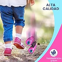Vista 5 de Juguetes para niñas de 3 a 7 años: prismáticos LET'S GO! para niños observación de aves Campamento Senderismo de 3 4 5 6 7 8 años de edad