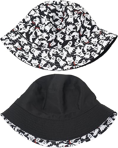 Miniatura 3 de Sombrero de pescador de Halloween, sombrero de playa para el sol, divertido sombrero de pesca para mujer, reversible de doble cara