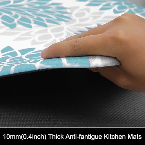 Miniatura 12 de HEBE Kitchen Mat 20"x71" Anti Fatigue Floor Mat Runner Non Slip Kitchen Mats for Floor Waterproof Kitchen Rugs and Mats Ergonomic Cushioned Comfort