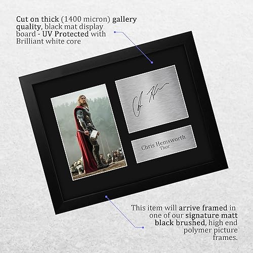 Vista 16 de HWC Trading Chris Hemsworth USL - Autógrafo impreso firmado por Thor The Avengers, foto impresa, tamaño carta de EE. UU