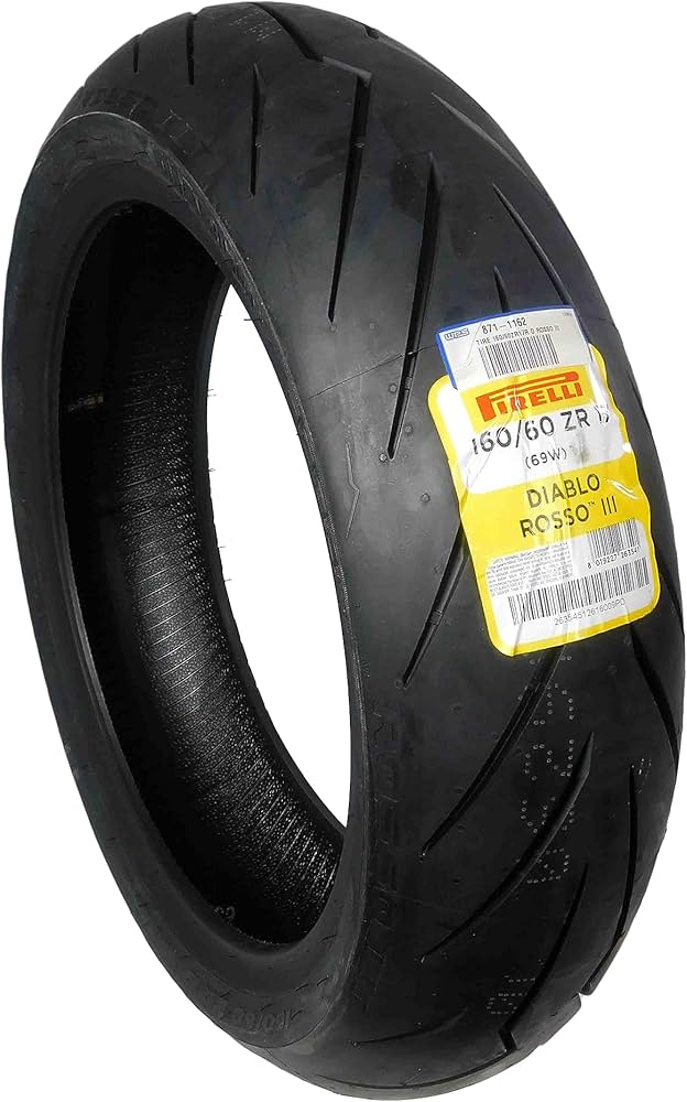 リム Pirelli Diablo Rosso III 160/60 ZR17 Rear Motorcycle Tire
