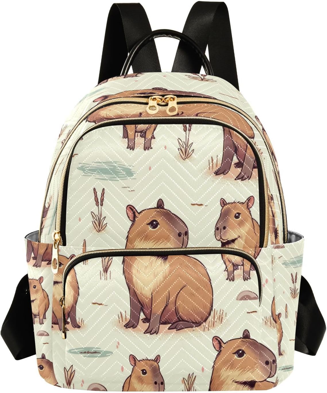 ALAZA Capybara Mini Backpack Purse for Women Travel Bag Lightweight Shoulder Bag Fashion Daypack18