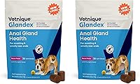 Vista 15 de Vetnique Glandex - Golosinas masticables suaves para glándulas anales con calabaza para perros, enzimas digestivas, suplemento de fibra