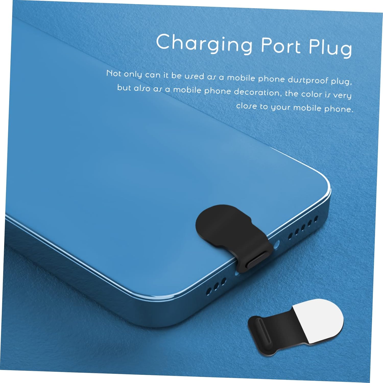 NOLITOY 40pcs USB Port Plug Protective Silicone Mobile Phone Dust Plug Easy Install Phone Port Stopper