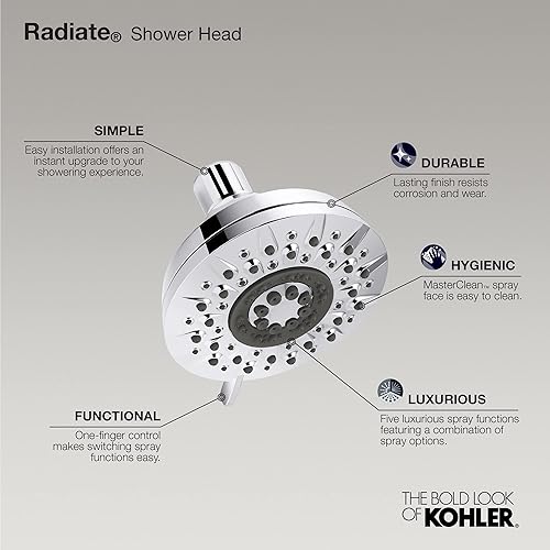 Miniatura 2 de Cabezal de ducha multifunción radiante