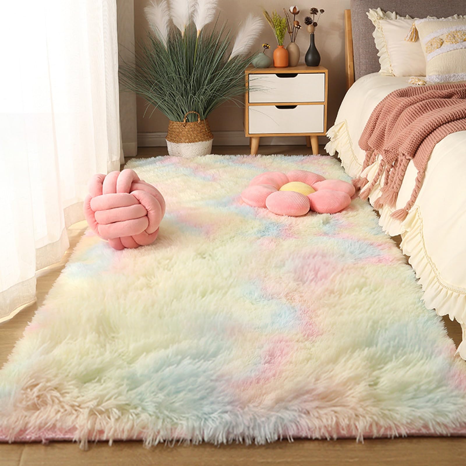 Tapis moderne pour salon et chambre créant une ambiance cocooning douce