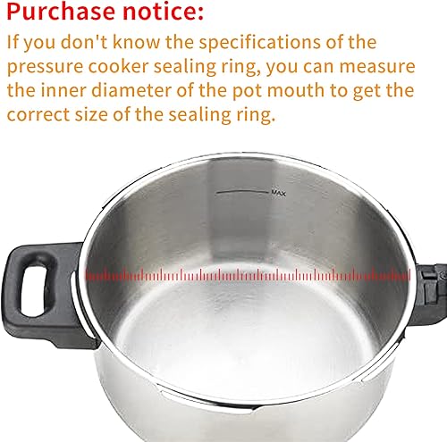 Miniatura 2 de S-9892 Sello de junta de olla a presión - Para olla a presión Mirro S9892 9892 M-0296 M-0436 M-0498 M-0536 M-0596 M-0646 M-1952 Reemplazo 46  8 QT