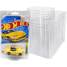 [50 Pack] 0.7mm Extra Thick Protector Cases for Hot Wheels & Matchbox Mainline, Crystal Clear Clamshell Display Covers for 164 Scale Die-Cast Cars