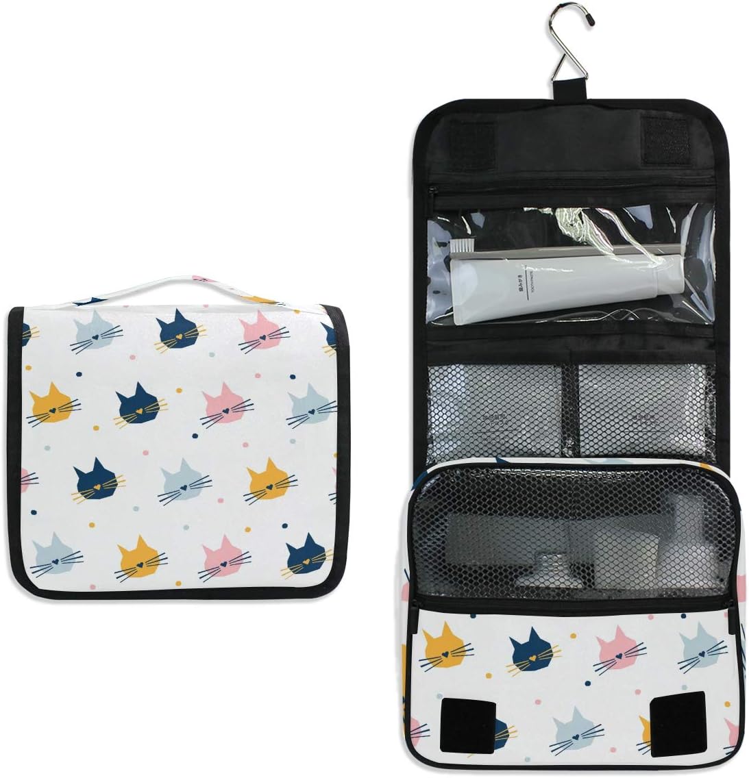 senya Hanging Travel Toiletry Bag Kit Makeup Case Cosmetics Organizer for Men Women