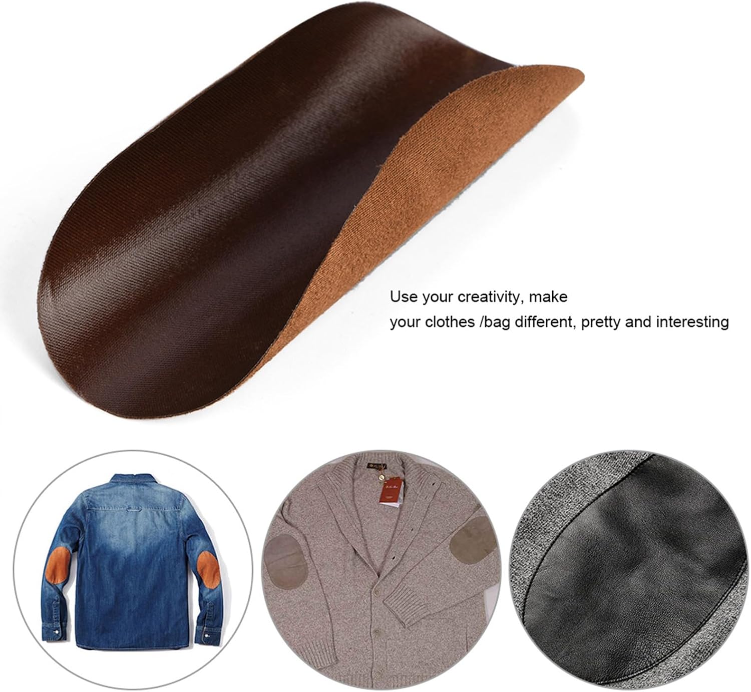 10PCS Iron on Patches, 12.8×9.6cm Elbow Patches, Elbow Patches, Leather Patch Repair, for Sweaters, Clothes, Jackets, Clothes, Pants
