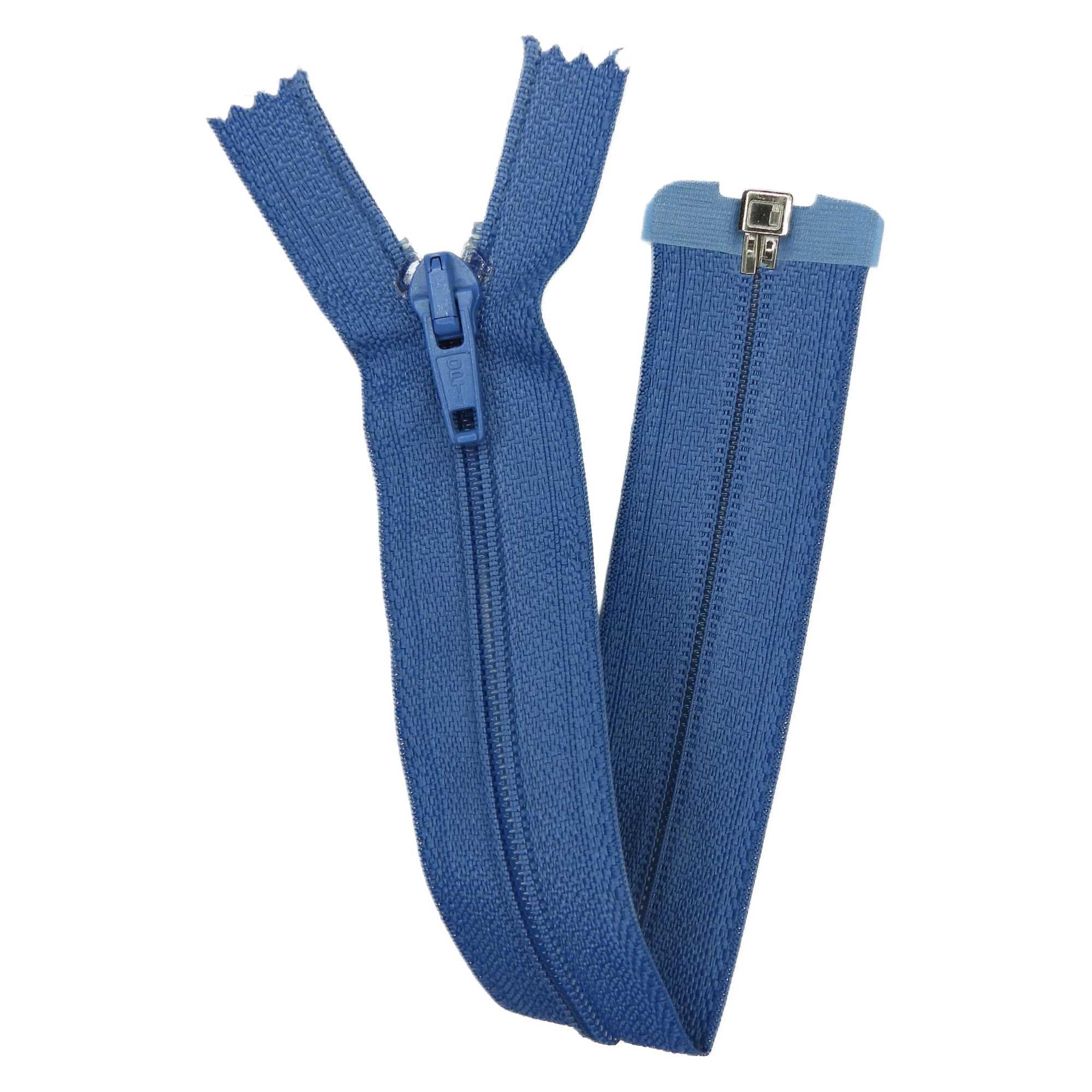 Simon Browne Crafts Open End Zip 26 inch Nylon No5 66cm Coat Jacket 27 Colours BUY 1 or 2 Zips 654D, 7584 Mid Blue Denim, 2