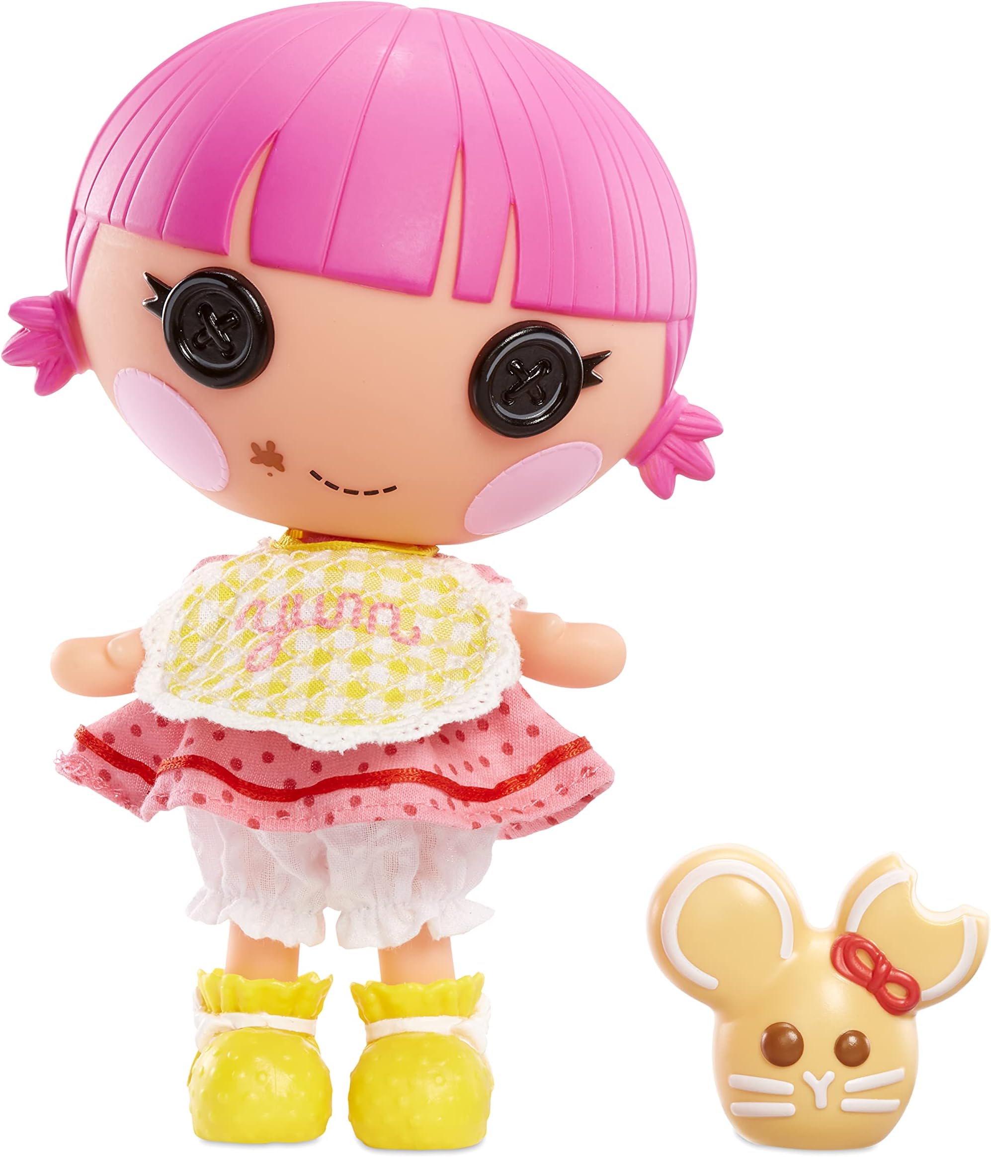 Littles Doll - Sprinkle Spice Cookie with Biscuit Mouse - 18 cm Baker Doll with Pink & Yellow Outfit - 2-in-1 Packaging - For Children from 3 to 103 Years - Exclusive to Amazon