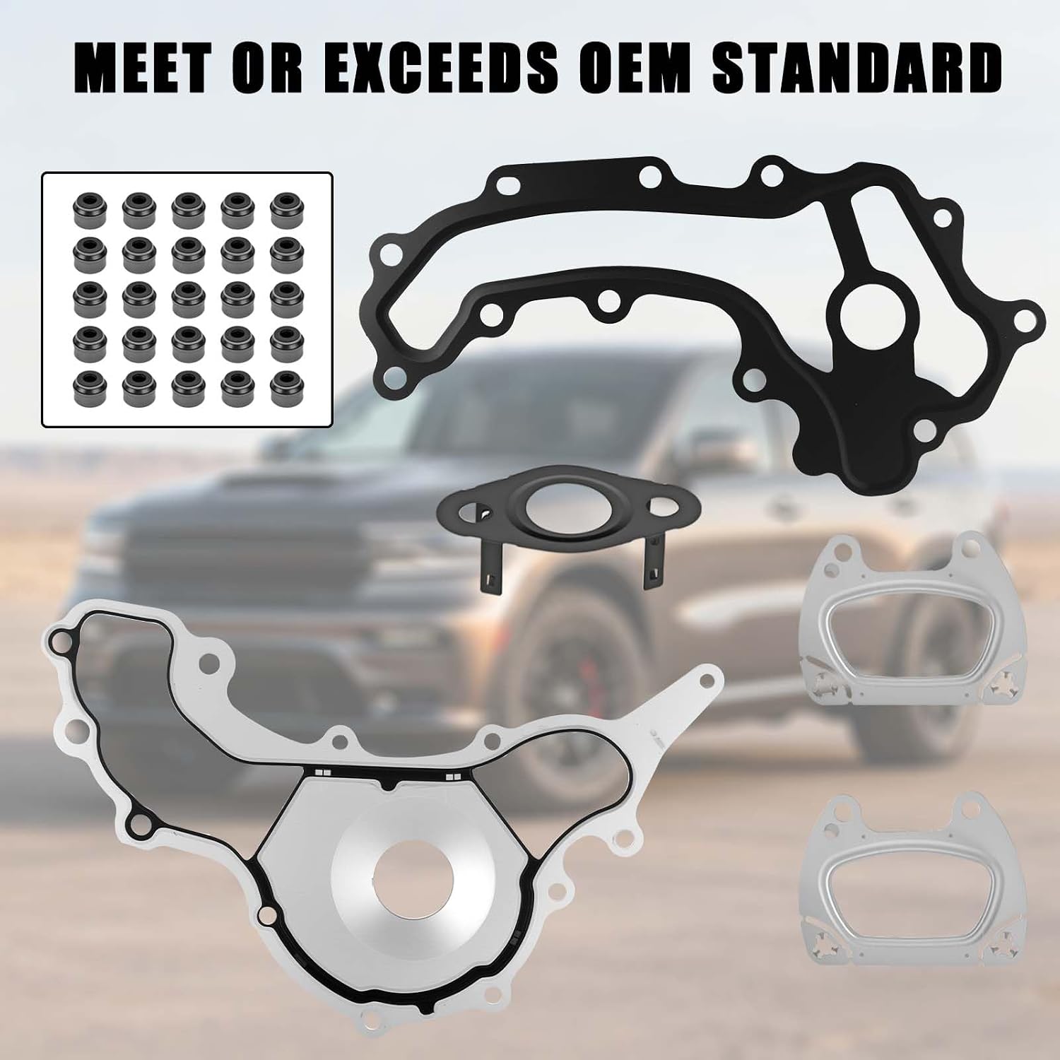 HGS1184 Cylinder Head Gasket Set with Bolts Compatible with Chrysler Dodge Ram Jeep Vehicle 2016-2022 Pacifica Voyager Durango ProMaster 1500 2500 3500 Grand Cherokee Wrangler, Replace#68284904AA