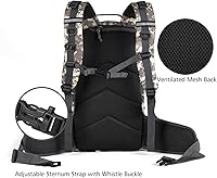 Vista 5 de Gelindo Mochila táctica militar, 35 l, camuflaje