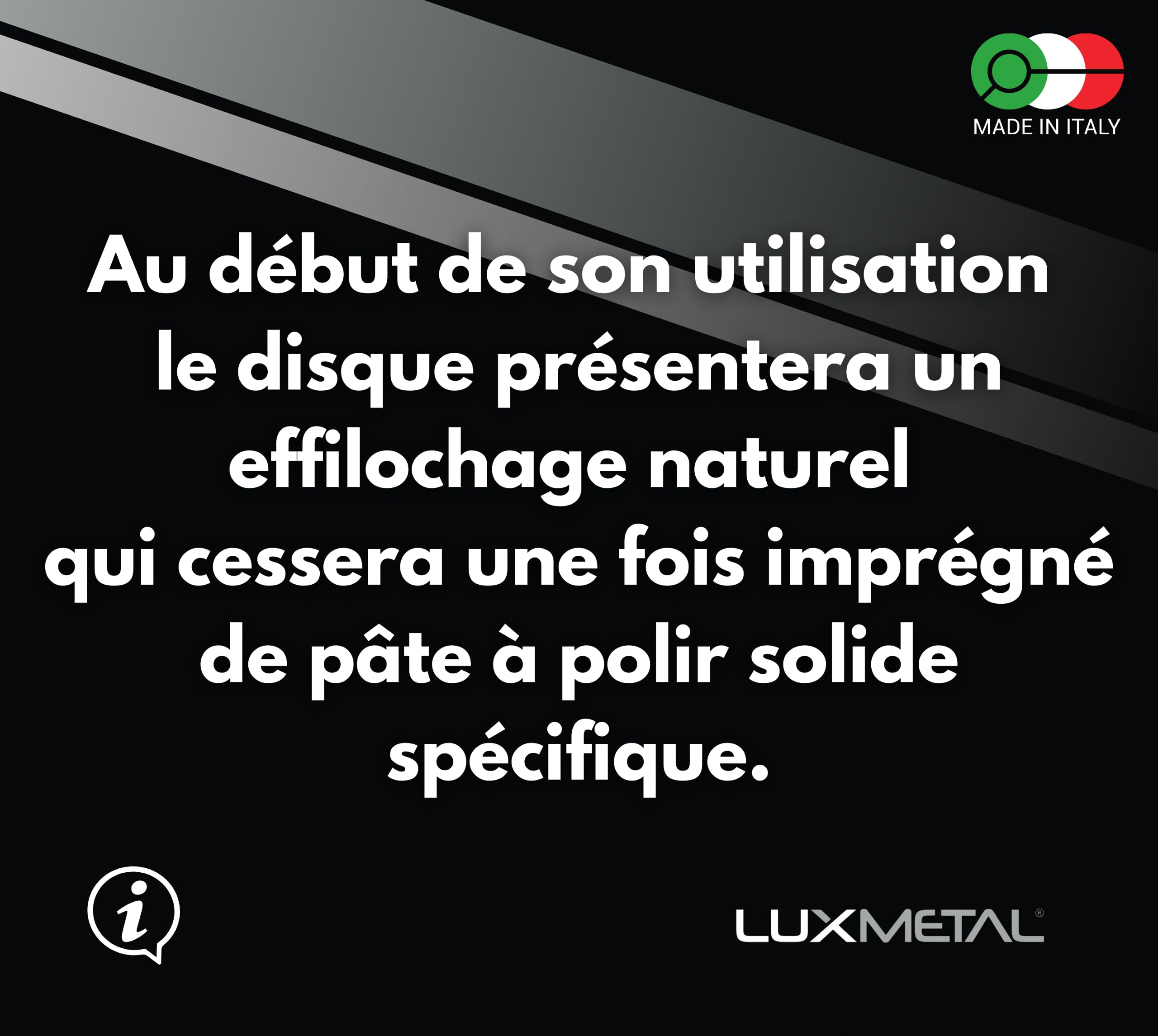 Lux Metal Disque Polissage 250 mm de Coton Fin en Flanelle Roue Pad Tampon Pour Meuleuse Touret à Meuler Brosse Polisseuse Lustrage Metal Acier Inox Alu Pour Aluminium Chrome Resine Epoxy Pate a Polir