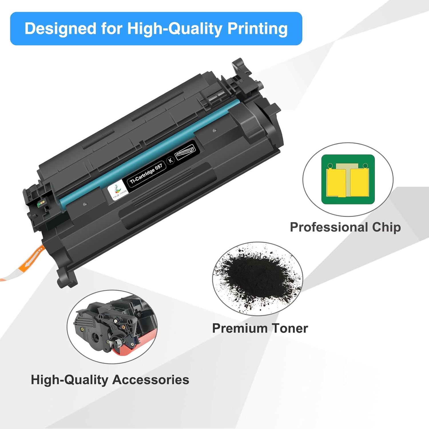 057 Toner Cartridges Compatible for Canon 057 057H CRG-057 High Yield ImageCLASS MF445dw MF455dw LBP226dw MF448dw LBP227dw LBP228dw MF449dw MF445 LBP220 LBP230 MF440 MF450 Laser Printer Ink 4 Pk
