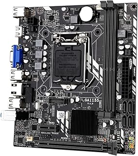 H61 Placa-Mãe Micro ATX,Placa-Mãe para Jogos de Computador LGA 1155 (Intel 2th, DDR3 de Canal Duplo, HDMI + VGA, 1000M LAN, SATA 2.0, USB 2.0) para Core i3,i5,i7/Pentium/Celeron