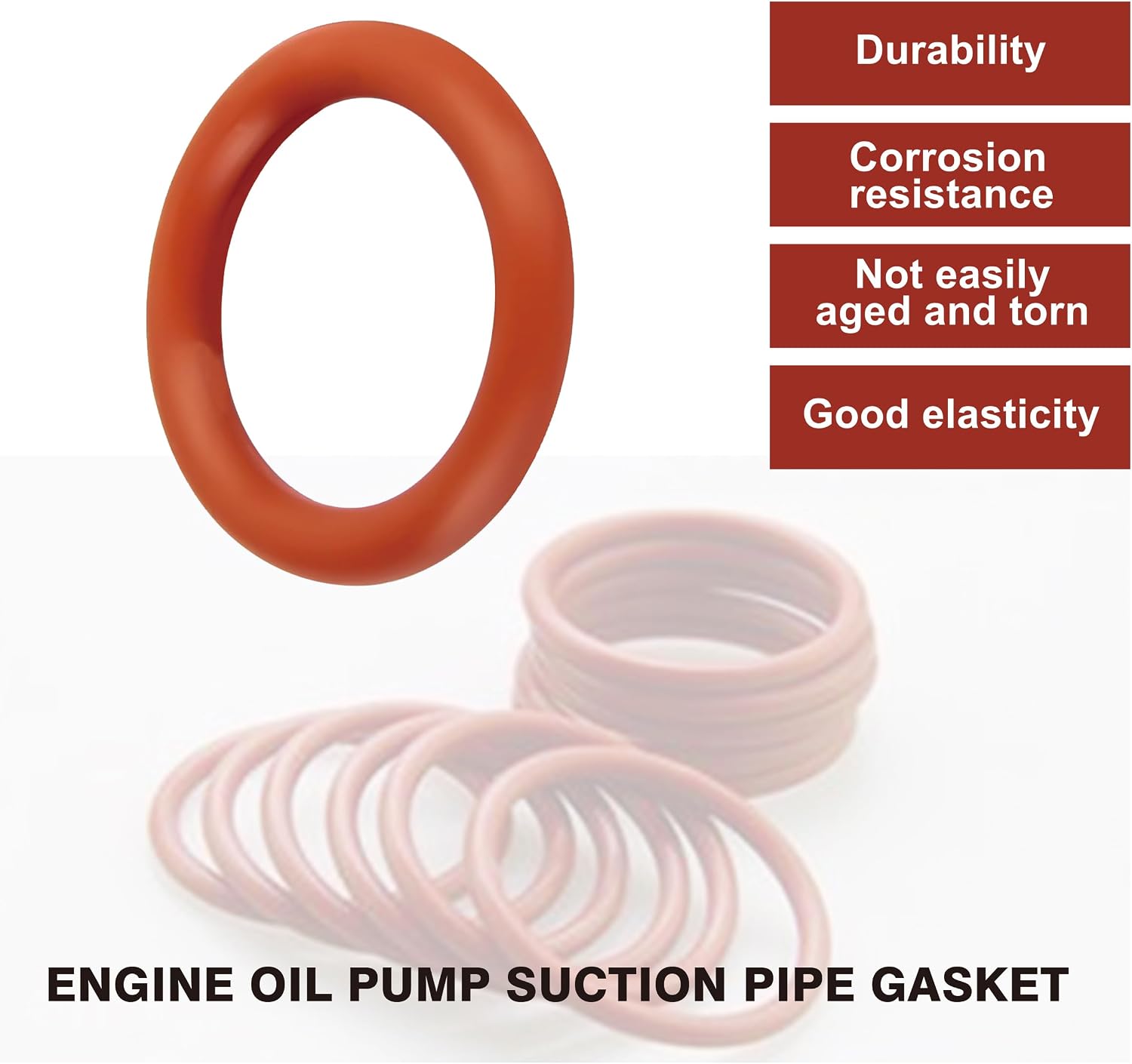 4 Pcs B32790 Engine Oil Pump Suction Pipe O-rings | Fit for Chevrolet Silverado, GMC Sierra, Yukon, and Cadillac Escalade Engine Oil Pumps, Prevent Oil Leakage and Engine Noise