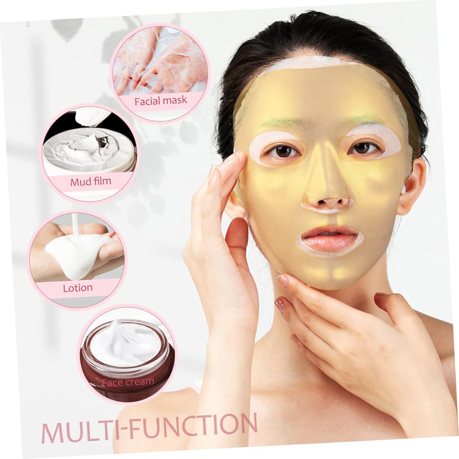 Didiseaon 15pcs Overnight Face Mask Silicone Cover Reusable Beauty Mask for Women