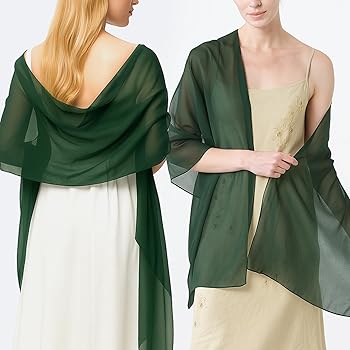 Chal De Gasa Para Mujer - 200x70 Cm, Color Champagne, Ideal Para Bodas Y Fiestas