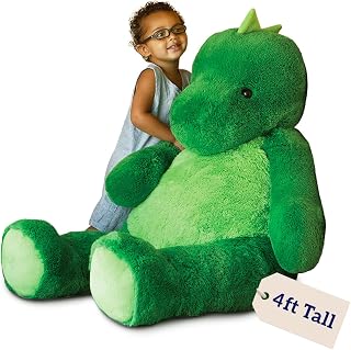 Vermont Teddy Bear Giant Dinosaur Stuffed Animal - 4 Foot T-Rex Plush Toy from Giant Cuddle Collection, Adorable Dinosaur Stuffed Animal for Kids & Adults - Perfect Giant Plush Toy for All Ages