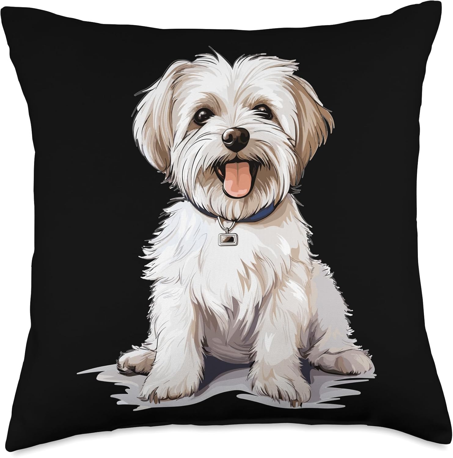 Morkie Dog Breed Pet Cute Graphic Throw Pillow