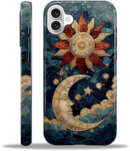 Miniatura 110 de Funda para iPhone 15 Pro Max, Diseño Floral Bohemio con Bordado Sintético - Protección Dual Híbrida Silicona + PC Duro Resistente a Golpes Funda