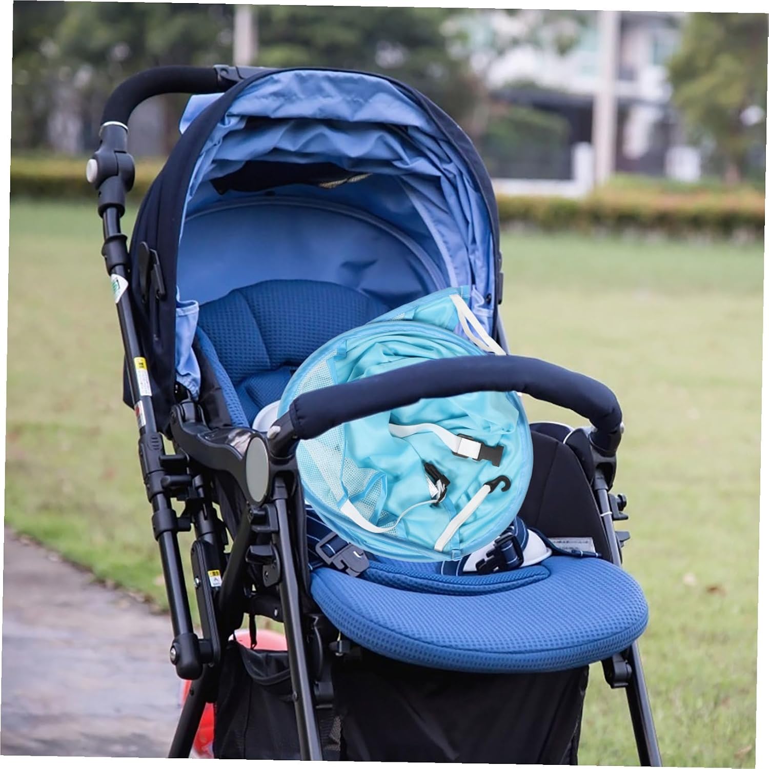 Stroller Sun Shade Cover with Adjustable Angle UV and Rain Protection Lightweight Outdoor Canopy for Prams Easy to Install Stroller Awning Accessory