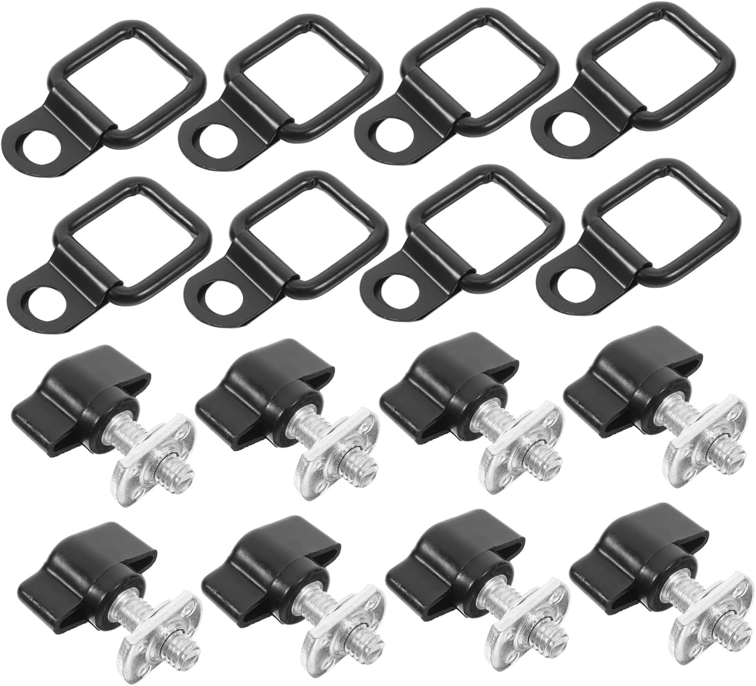 Gatuida 8sets Car Trunk Bed Hooks for Roof Cover Multipurpose Pull Hooks for Added Safety and Stability Easy Installation for Car Models