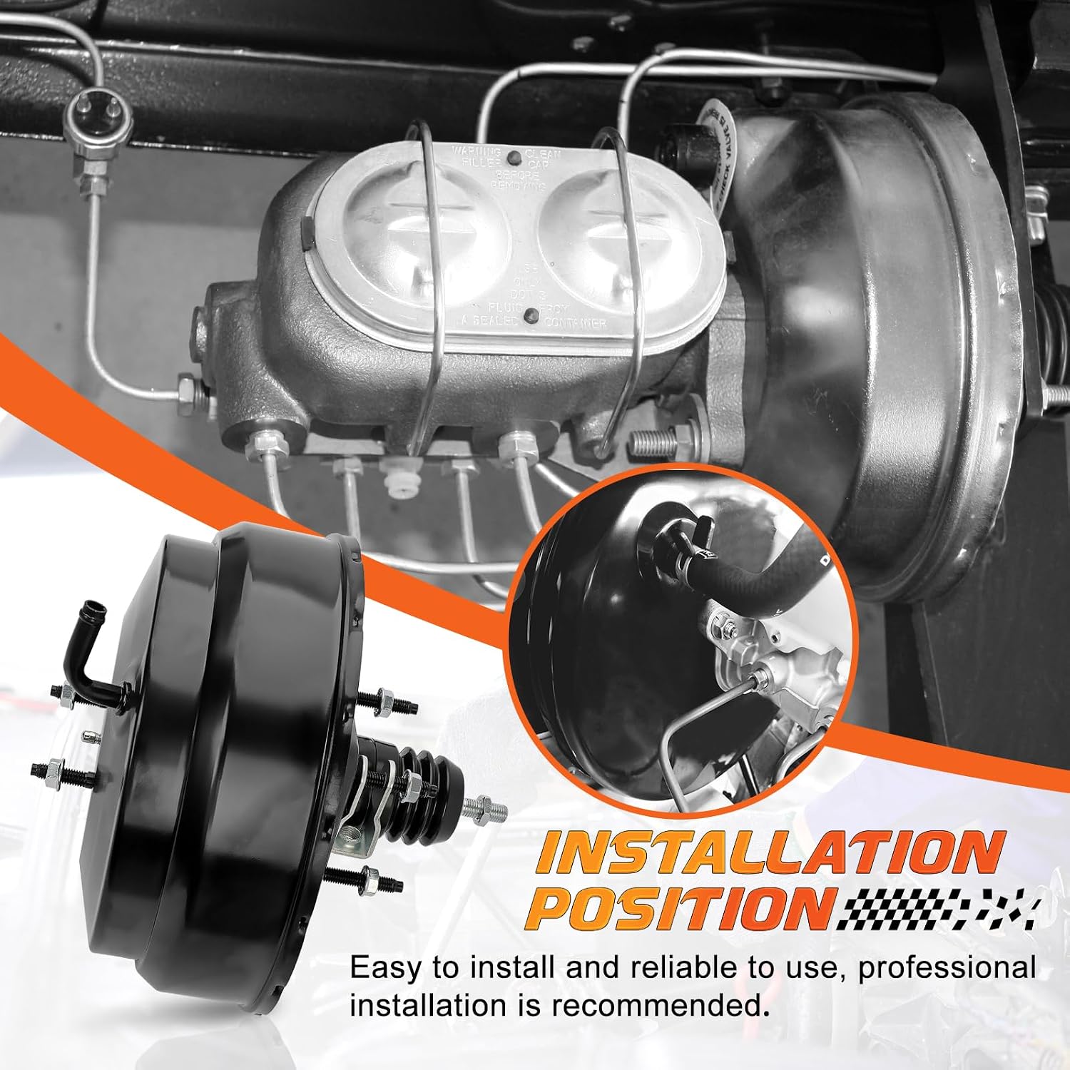 53-2799 Power Vacuum Brake Booster Compatible with Infiniti QX4 2002-2003 Nissan Pathfinder 2002-2004 V6 3.5L,Replace OE SK532799, 532799, 472105W510, 86401457