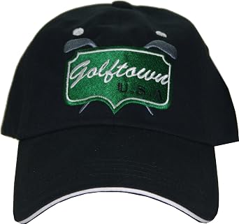 Intech Cap America Golf Town Adjustable Hat, Black