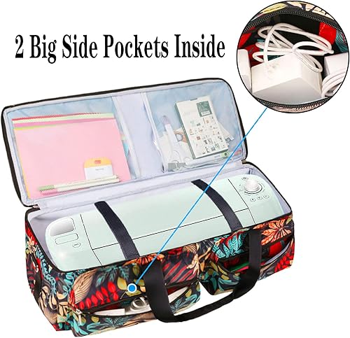 Miniatura 6 de LLYWCM Funda de transporte para Cricut Explore Air, bolsa portátil compatible con Cricut Maker, Cameo 3 y Cameo 4, bolsa ligera para accesorios de