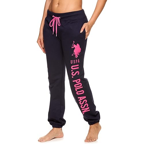 U.S. Polo Assn. Essentials Womens French Terry Joggers with Pockets – Sweatpants for Women
