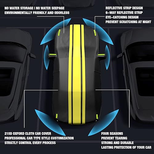 Miniatura 3 de Funda de coche compatible con Volvo C30 C70 XC40 XC60 XC90 XC Classic V40 V60 V90 algodón transpirable relleno para automóviles al aire libre