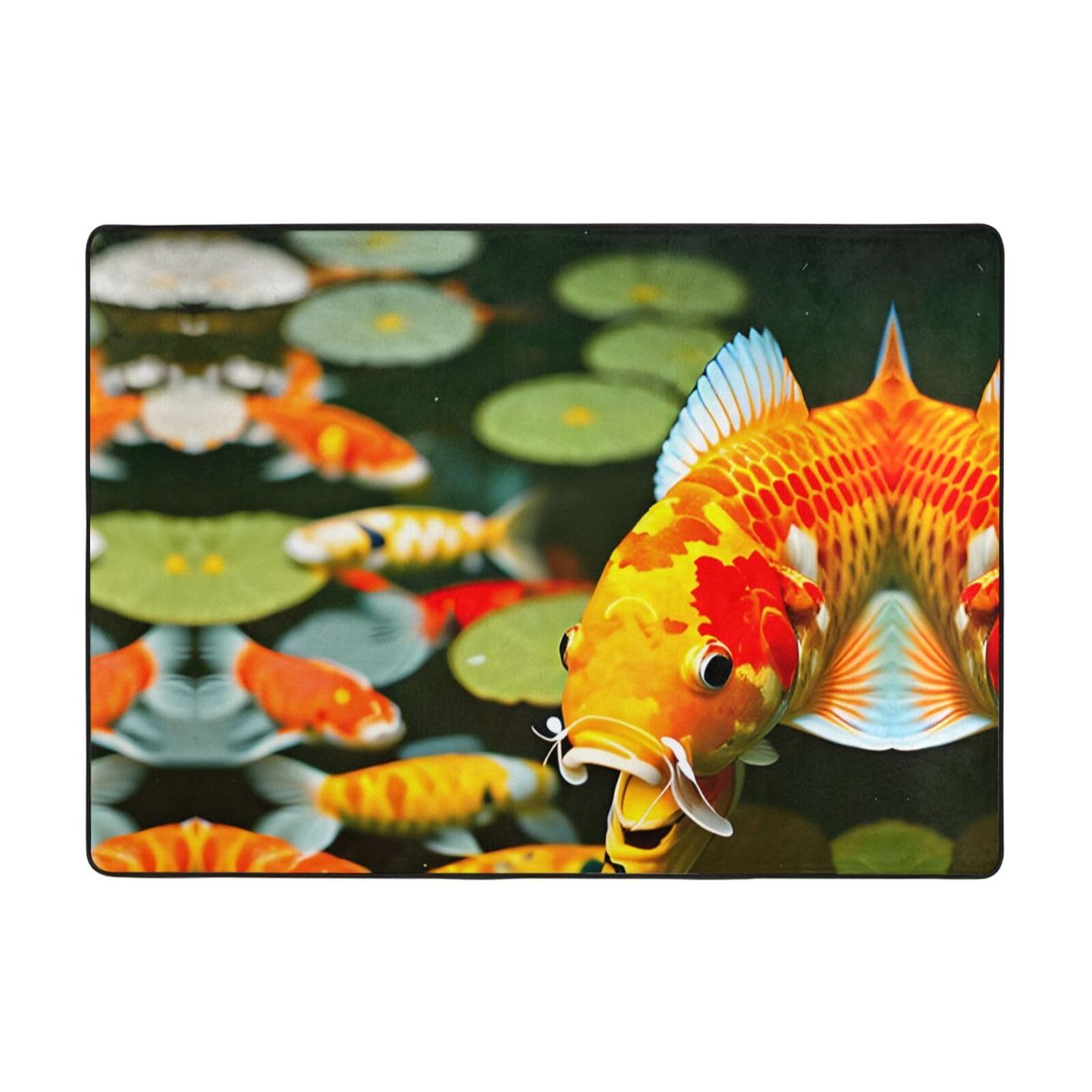 Tapis japonais koï pour créer un salon zen et cosy