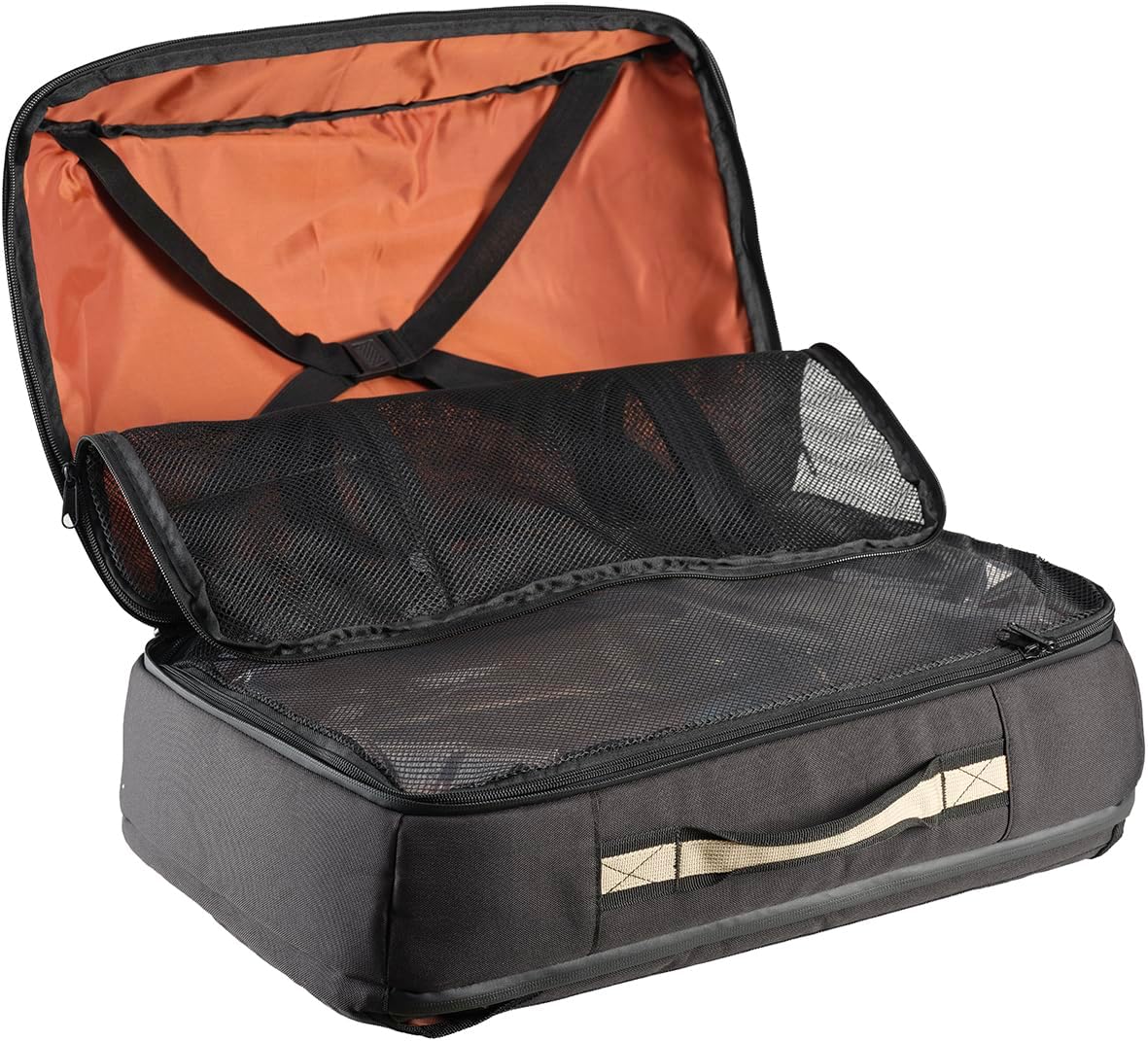 Caribee Atlas RPET Carry-On Backpack, 38L 50x32x23cm (20x12x9inch) 1kg, Black