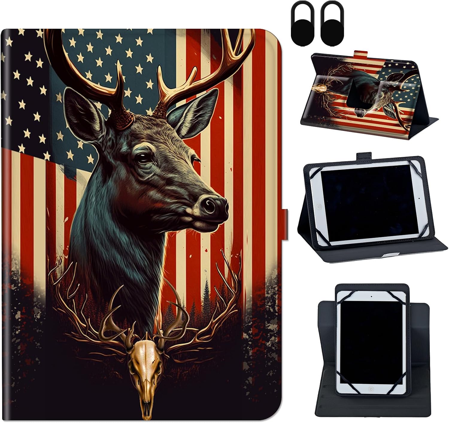 Case for Metro by T-Mobile Alcatel Joy Tab 2 8.0 Inch Tablet 2020(Model 9032Z),360 Degree Rotating Stand and Magnetic Closure Case for 8" TCL Tab 8 /Alcatel Joy Tab 2 Tablet,Fire Football