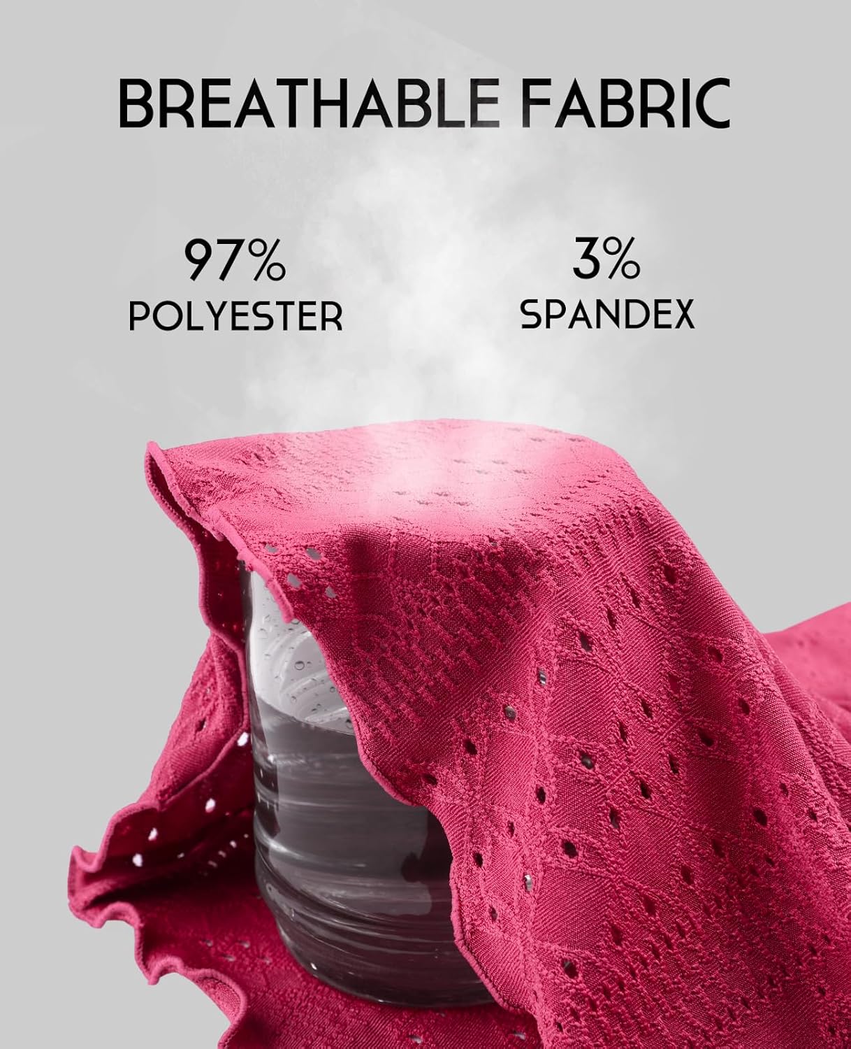 V FOR CITY Women's Tank Tops with Built-in Bra Flowy Eyelet Embroidery Camisole Adjustable Spaghetti Strap Camis Shirts - Image 6