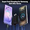 Cargador Rápido Súper Rápido USB C de 45W, Bloque de Cargador Tipo C de Carga Rápida para Teléfonos Android con Cable de Carga Tipo C de 10 Pies para Samsung Galaxy S26 Ultra/S26/S26+/S25/S25 Ultra/S25+/S24 Ultra/S23 Ultra/S22 7