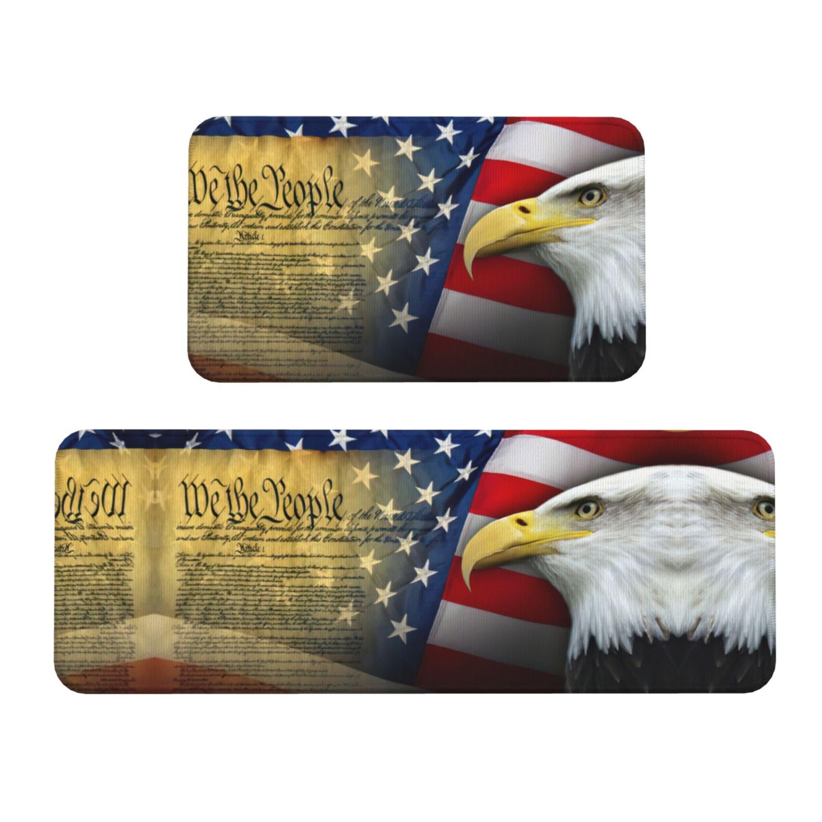 Tapis de sol antidérapants contre les glissades en restaurant : lot de 2 American Eagle