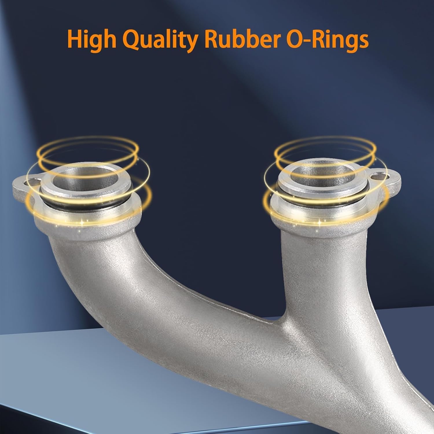 FUSCH Upgraded Aluminum Coolant Water Outlet Pipes Water Pump Thermostat Top Crossover Hose Compatible with Land Rover Jaguar 3.0L 5.0L LR4 Discovery F-Pace XJ XF Replace# LR090630 LR092992