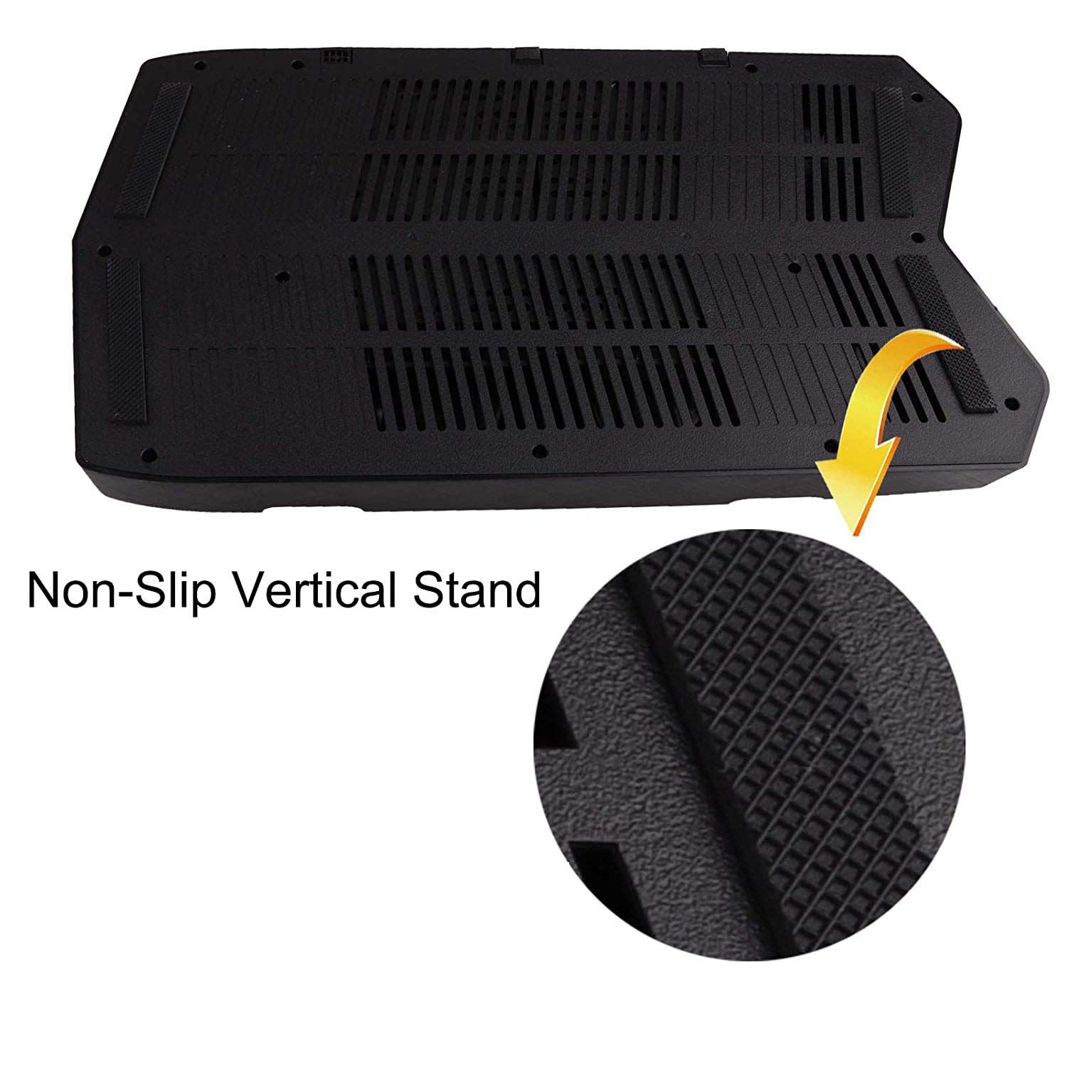 Supporto verticale ventola di raffreddamento per Playstation 5, caricatore doppio controller per PS5 Dualsense con indicatori LED e 14 slot per giochi per PS5 Digital Edition/Ultra HD