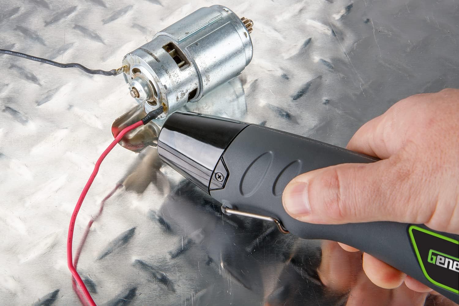 Genesis Compact Corded Electric 350W Heat Gun 662F with Curved Reflector Nozzle and 6ft. Power Cord for Crafts, Embossing, Paint Stripping, Shrink Wrap, and Heat Shrink Tube (GHG350) (Pack of 10)