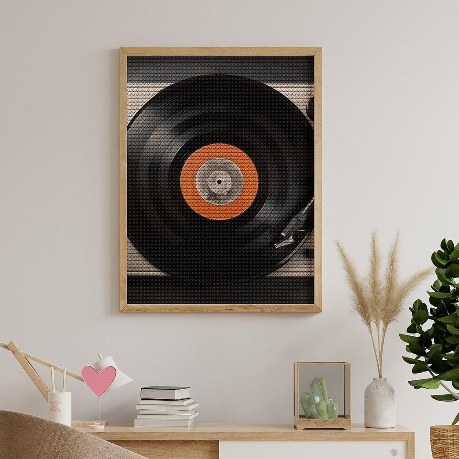 HJTRW Vintage Vinyl Record Diamond Art Painting Kits for Adults image 5