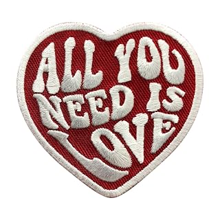 Écusson thermocollant ou à coudre « All You Need is Love » - Les Beatles, Paul McCartney, John Lennon, RIngo Starr, George Harrison