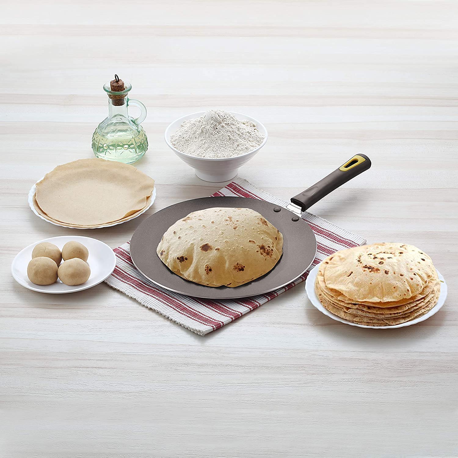 Anjali Stainless Steel Non-Stick Roti Tava, 27.5cm (Black) - Image 4 thumbnail