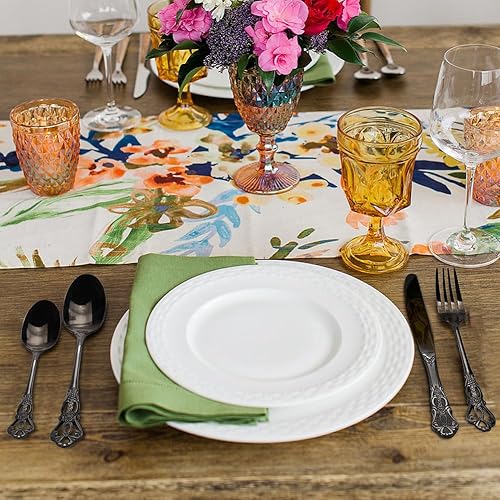 Miniatura 2 de Juego de cubiertos negros para 4, juego de cubiertos Royal Court de 16 piezas, juego de cubiertos vintage en relieve, incluye cuchara tenedor y