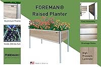 Vista 27 de Foreman Raised Garden Bed on Wheels – Weather-Resistant Raised Garden Bed (48" x 24" x 32") with Drainage, Ideal Raised Garden Bed for Vegetables &