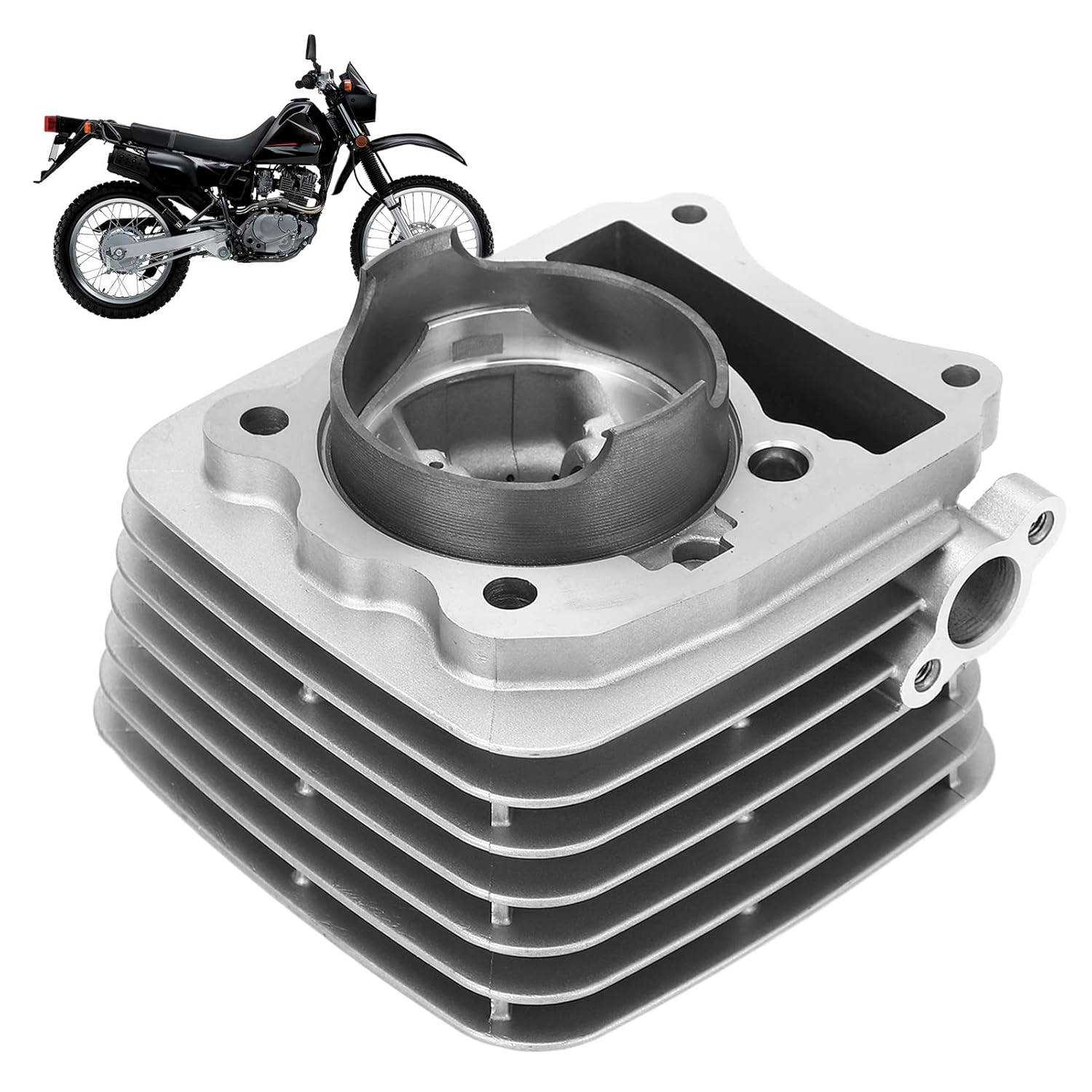 Cylinder Top End Kit Piston Ring Compatible, High Strength Smooth Driving Replacement for DR200 DR200SE