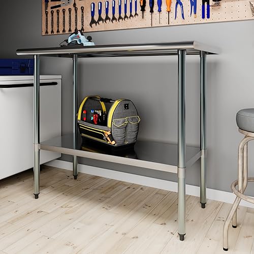 Vista 13 de AmGood Patas de acero galvanizado para mesas de trabajo (patas de 33 pulgadas, paquete de 4)